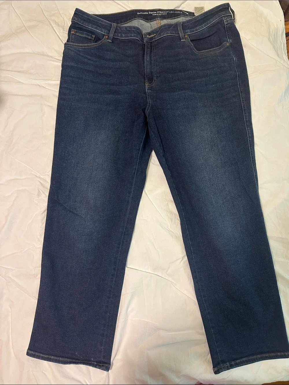 Chico's Straight-Leg Dark Indigo Jeans